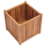 VidaXL Pflanzgefäß erhöht 50x50x50 cm aus massivem Teakholz