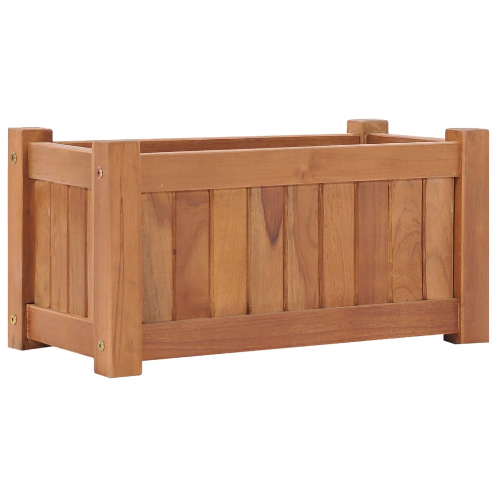 Vidaxl Planter höjde 50x25x25 cm fast teak trä