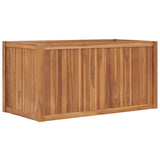 VIDAXL -Pflanzer erhöhte 100x50x50 cm Feste Teak