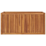 Vidaxl planter hævede 100x50x50 cm solid teak