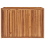 VIDAXL -Pflanzer erhoben 100x50x70 cm Festes Teakholzholz