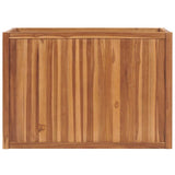VIDAXL -Pflanzer erhoben 100x50x70 cm Festes Teakholzholz