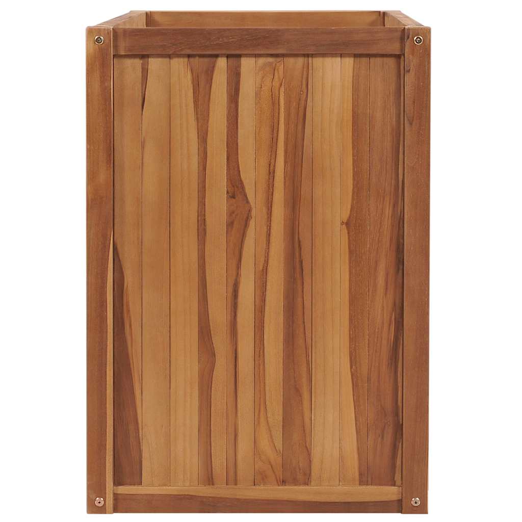 Vidaxl Planter huet 100x50X70 cm nach zoler Teak Holz opgehuewen