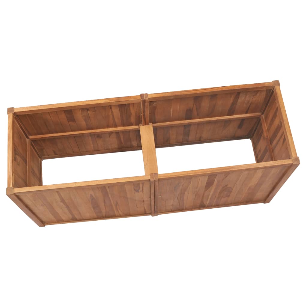 Vidaxl Planter hævede 150x50x70 cm solid teak