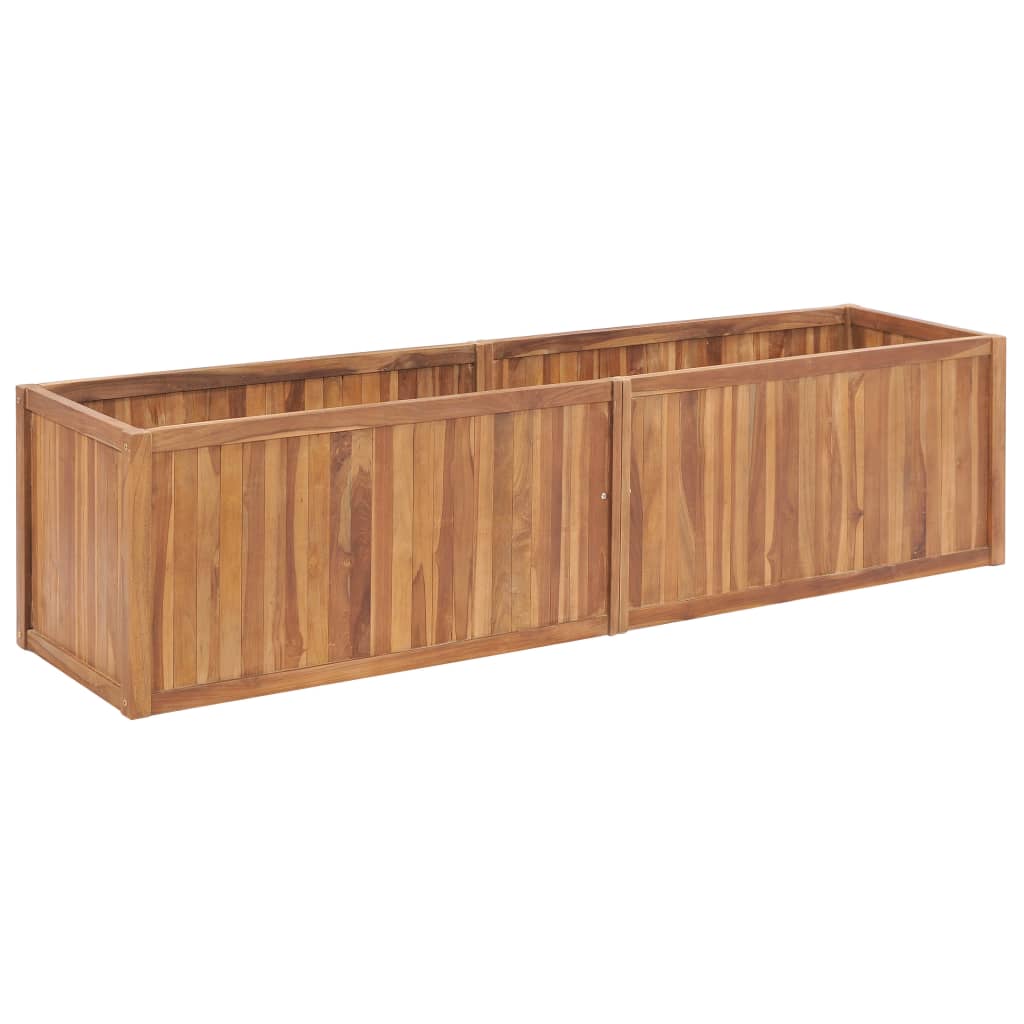 Vidaxl Planter surélevé 200x50x50 cm en bois de teck solide