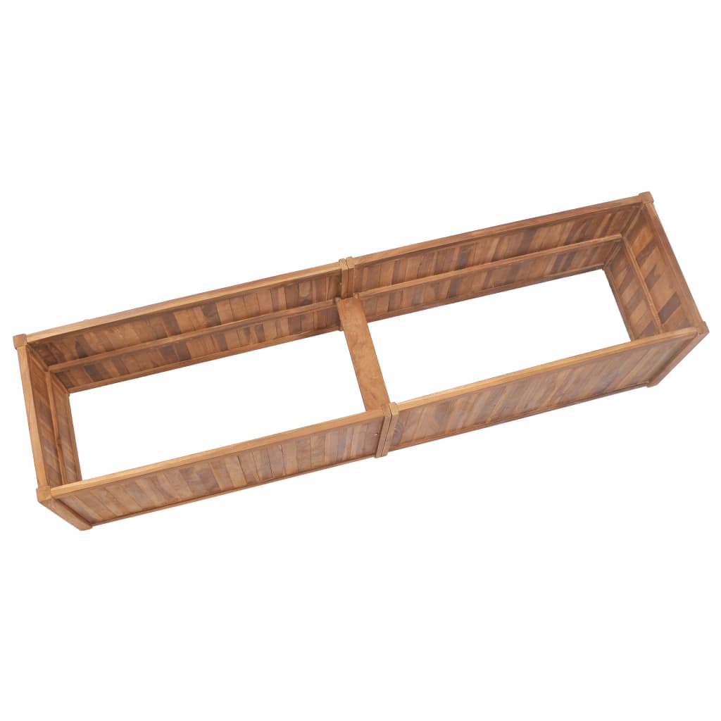 Vidaxl Planter surélevé 200x50x50 cm en bois de teck solide