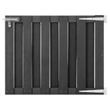 VIDAXL -Port 100x80 cm HKC Grau