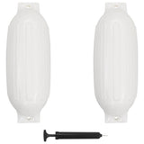 Vidaxl BootStoot -Kissen 2 PCs 69x21.5 cm PVC Weiß