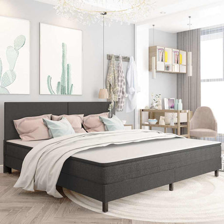 Vidaxl hoofdbord 200x200 cm stof donkergrijs