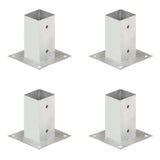 Vidaxl Paalanchers 4 ST 71 mm verzinktes Metall