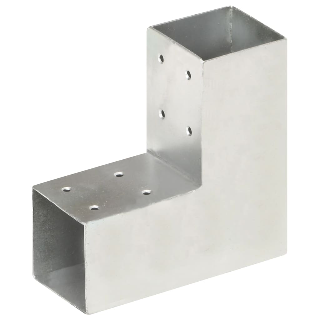Vidaxl Pfostenverbindungen 4 Stück L-Form 71x71 mm verzinktes Metall