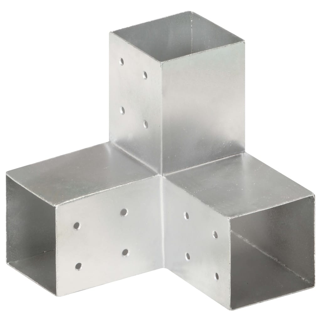 BIDAXL PILLA ANSLUTIONER 4 PC Y-form 81x81 mm Galvaniserad metall