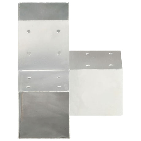 Vidaxl-Pfahlverbindungen 4 PC Y-Form 91x91 mm verzinktes Metall