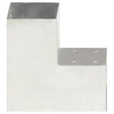 VidaXL Pfostenanschluss L-Form 101x101 mm verzinktes Metall