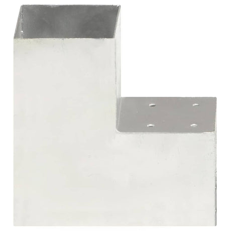 VidaXL Pfostenanschluss L-Form 101x101 mm verzinktes Metall