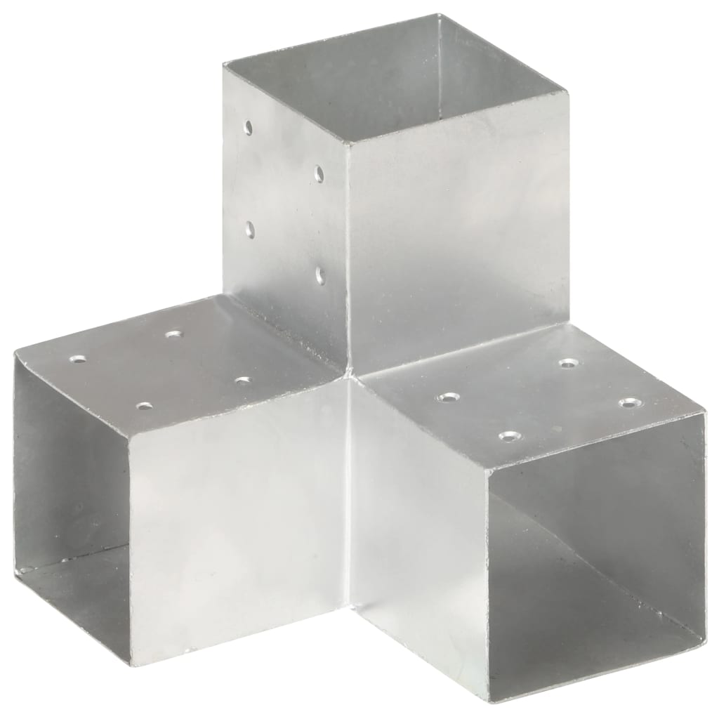 Vidaxl Pfostenverbindungen 4 Stück Y-Form 101x101 mm verzinktes Metall