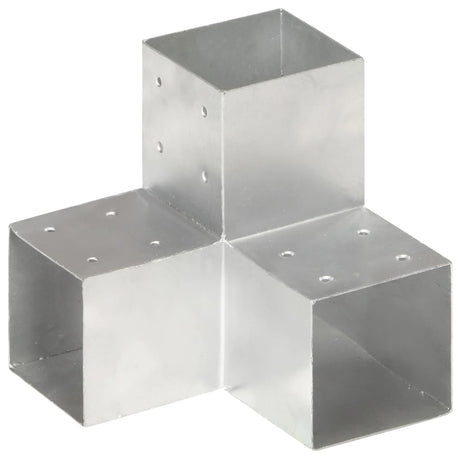 Vidaxl Pfostenverbindungen 4 Stück Y-Form 101x101 mm verzinktes Metall