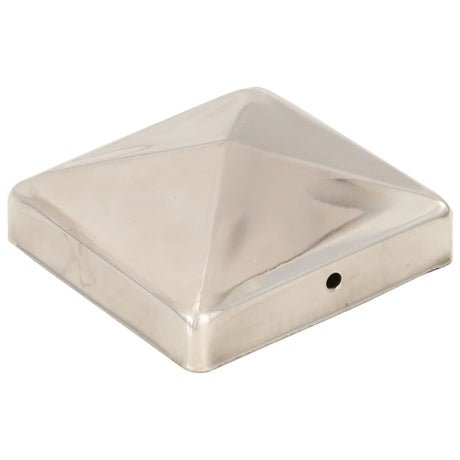 Vidaxx Pfostenkappen 6 Stück Pyramide 91x91 mm Edelstahl