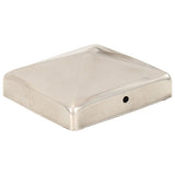 Vidaxl -Pfahlhaube 6 PST Pyramide 91 x 91 mm Edelstahl