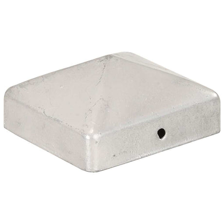 Vidaxl -Pfahlhauben 6 St. Pyramid 71 x 71 mm verzinktes Metall