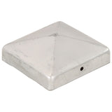 Vidaxl Pile Hoods 6 St Pyramid 91x91 mm galvaniseret metal