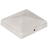 VIDAXL -Pfahlhaube 6 St. Pyramid 101x101 mm verzinktes Metall