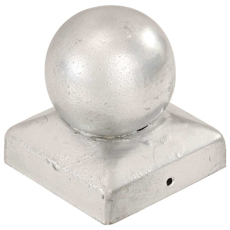 Vidaxl Pfostenkappen 6 Stück Kugel 71x71 mm verzinktes Metall