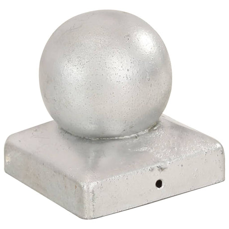 Vidaxl Pfostenkappen 6 Stück Kugel 71x71 mm verzinktes Metall