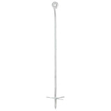Vidaxl gemahlene Anker 6 Stcs 10x60 cm verzinktes Metall
