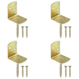 Vidaxl HEK Panel-Klammern 4 PCs L-Form-verzinktes Metall