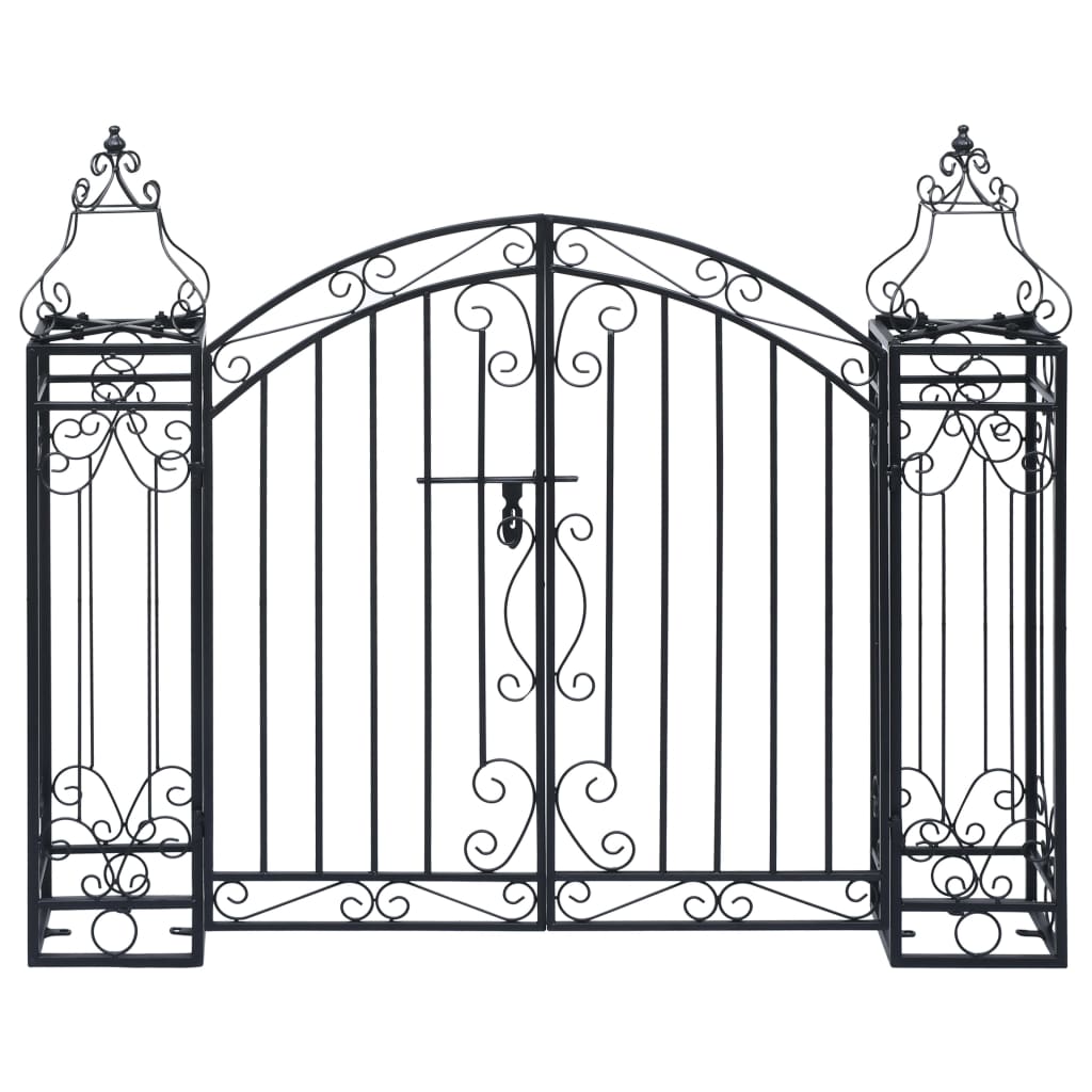 Vidaxl port decorative 122x20.5x100 cm wrought iron