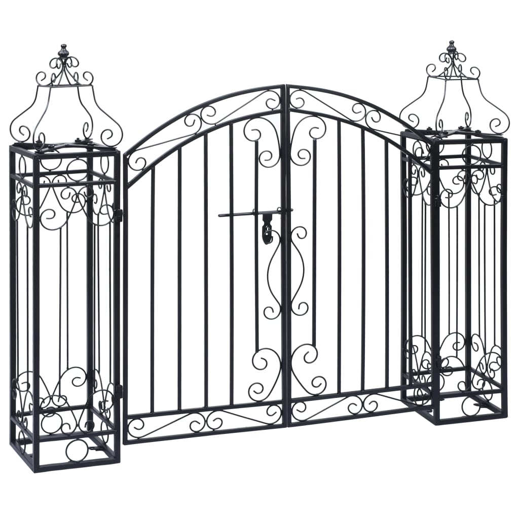 Vidaxl port decorative 122x20.5x100 cm wrought iron