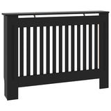VIDAXL -Radiatorkonstruktion 112x19x81.5 cm MDF Schwarz