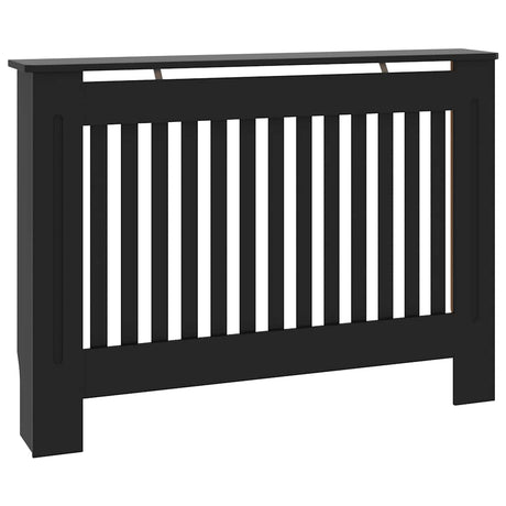 VIDAXL -Radiatorkonstruktion 112x19x81.5 cm MDF Schwarz