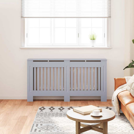 VIDAXL -Radiatorkonstruktion 152x19x81.5 cm MDF -Anthrazit