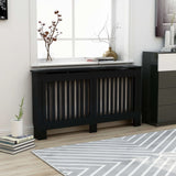 VIDAXL -Radiatorkonstruktion 152x19x81.5 cm MDF Schwarz