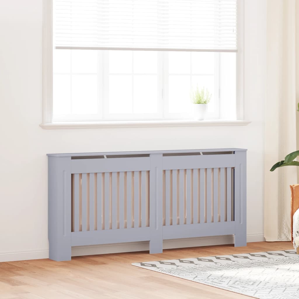 VIDAXL -Radiatorkonstruktion 172x19x81.5 cm MDF -Anthrazit