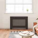VIDAXL -Radiatorkonstruktion 112x19x81.5 cm MDF Schwarz