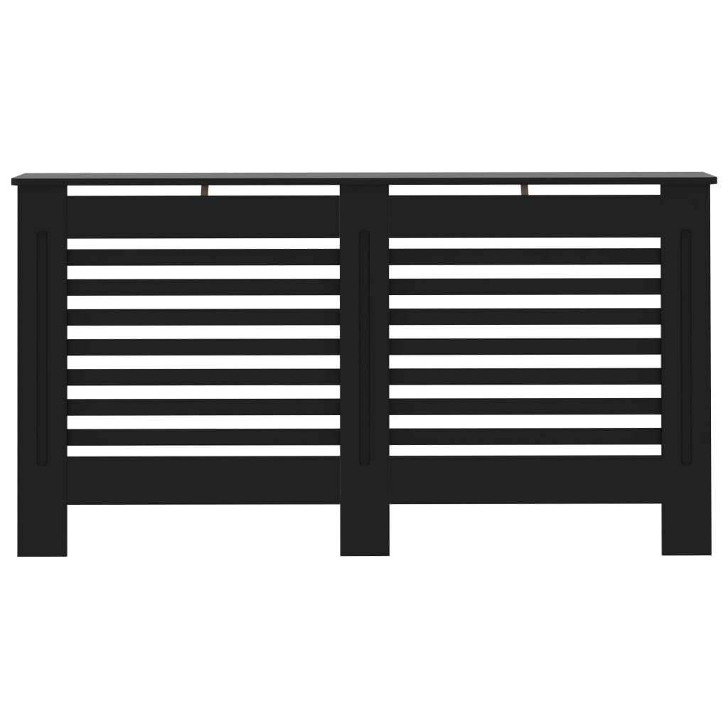 Vidaxl Radiatorom Construction 152x19x81.5 cm MDF Black