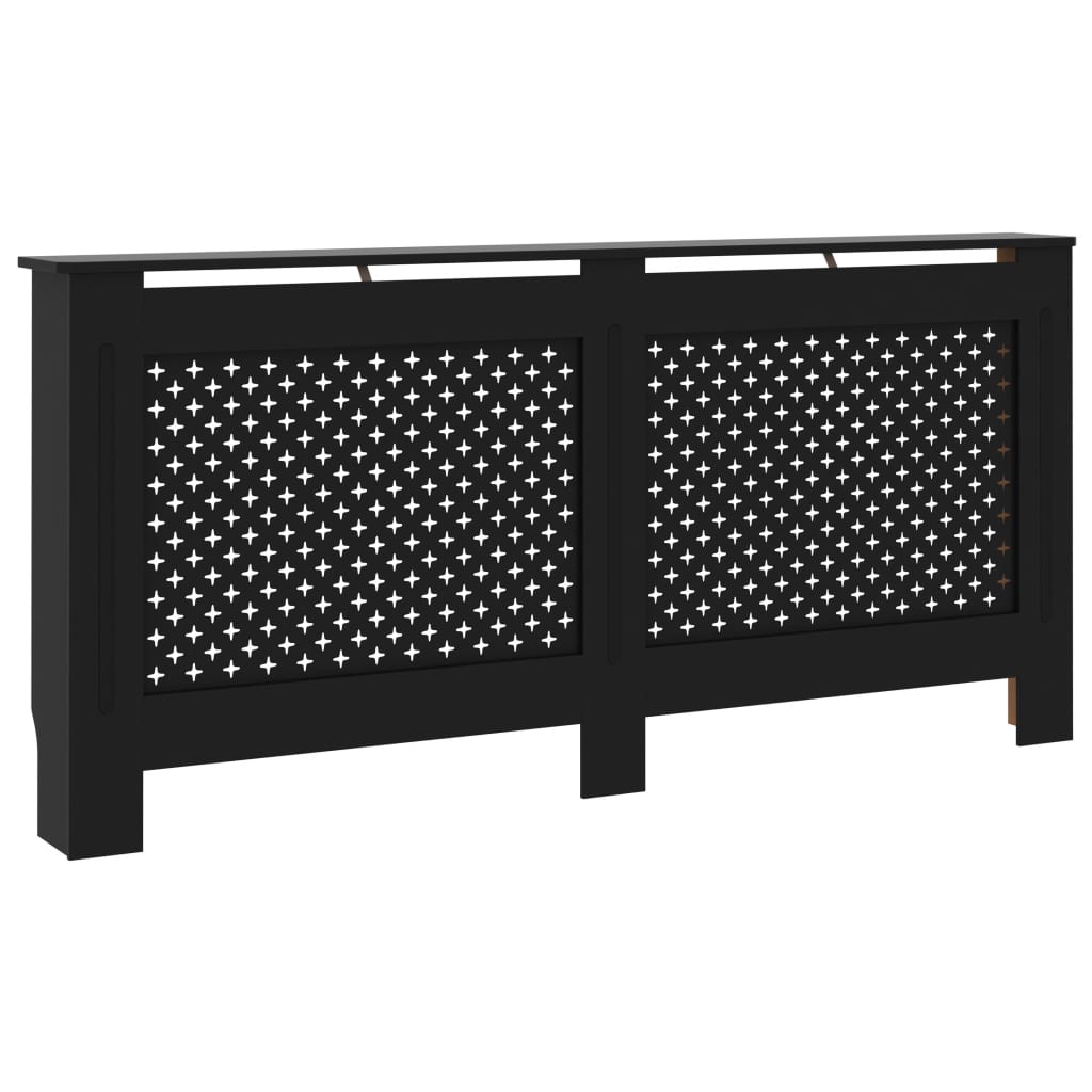 Vidaxl Radiatorom Construction 172x19x81.5 cm MDF Black