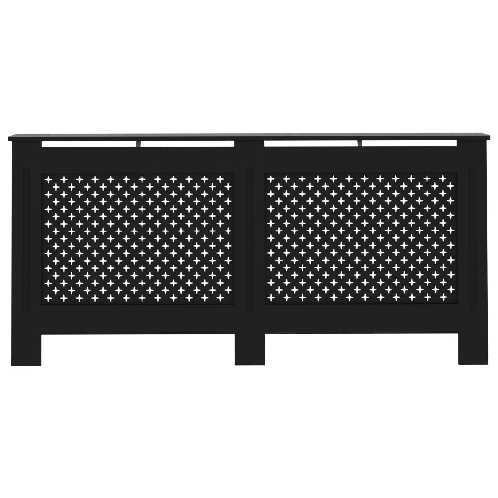 Vidaxl Radiatorom Construction 172x19x81.5 cm MDF nero