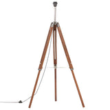 VIDAXL SHOHR LAMPE DRIEPOOT 141 cm Massiv Teakhonig braun und grau