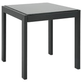 Vidaxl ligbedden 2 st met tafel textileen en staal