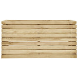 Plantador Vidaxl elevado 100x50x50 cm Pine impregnado