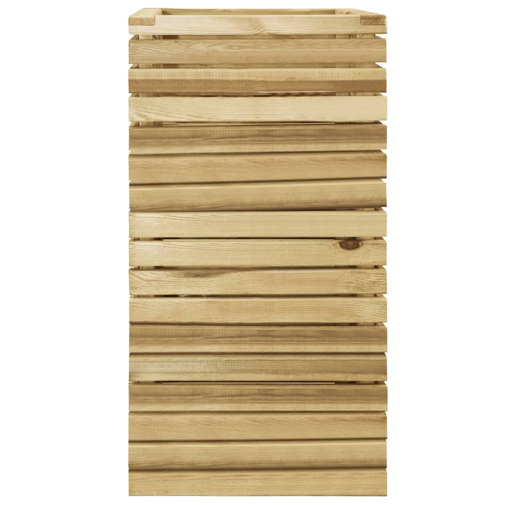 Plantador Vidaxl elevado 50x50x100 cm de madera de pino impregnada