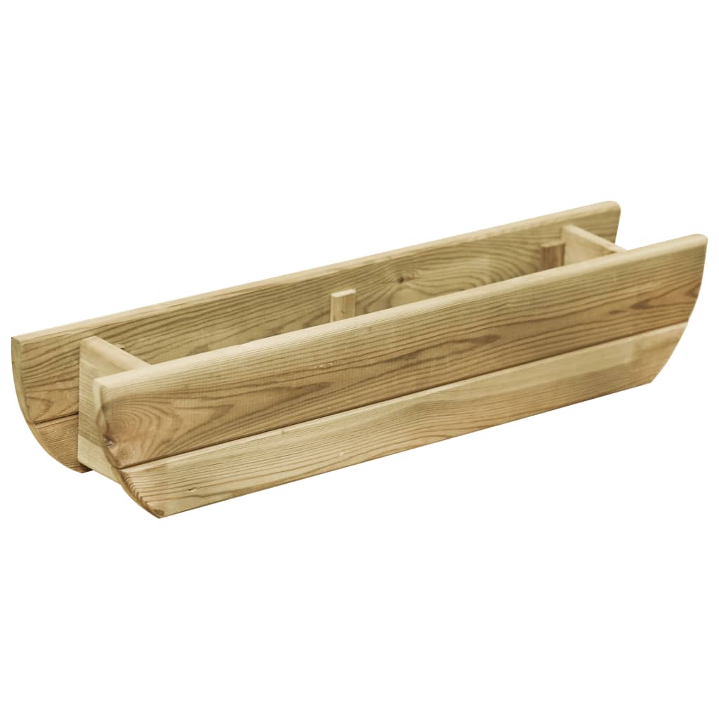 VidaXL Plantenbak verhoogd 80x16x16 cm geïmpregneerd grenenhout