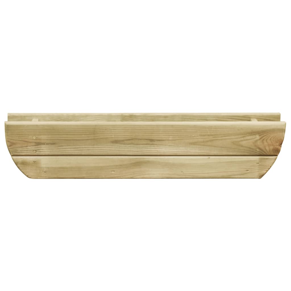 Vidaxl Planter huet 80x16x16 cm imprägnéiert Pinzis Holz