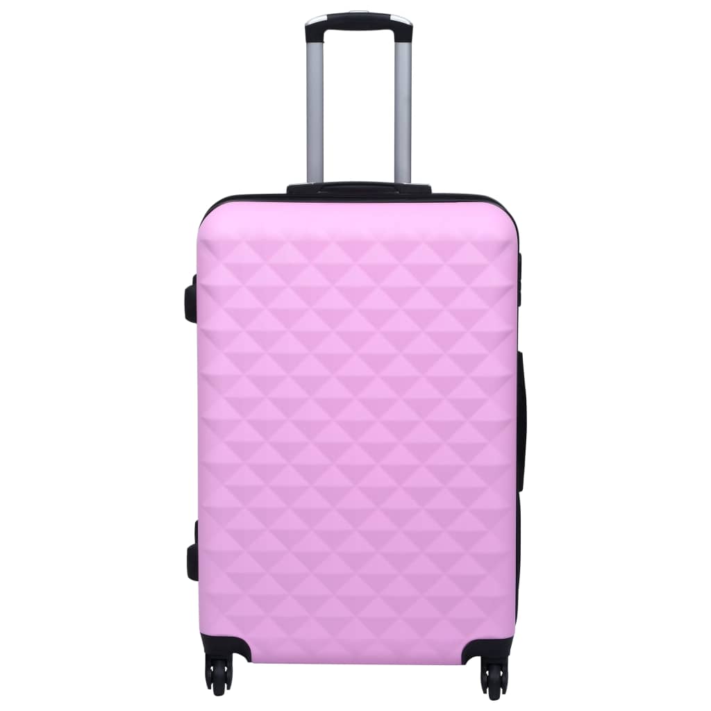 Vidaxl 3-teiliges hartes Gepäckset Abs Pink