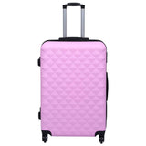 Vidaxl 3-teiliges hartes Gepäckset Abs Pink