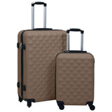 Vidaxl 2-part hard luggage set Brown